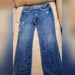 Women's miss me size 31 jeans embroidery